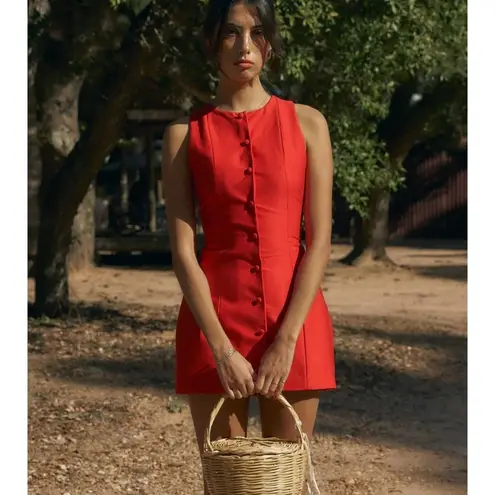 Mirror Palais Le Robe in Rouge Red Small New Womens Mini