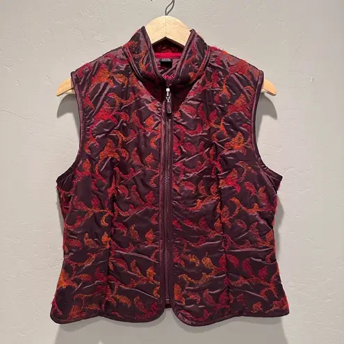 Tsunami Maroon Orange Full Zip Vest Sz Medium