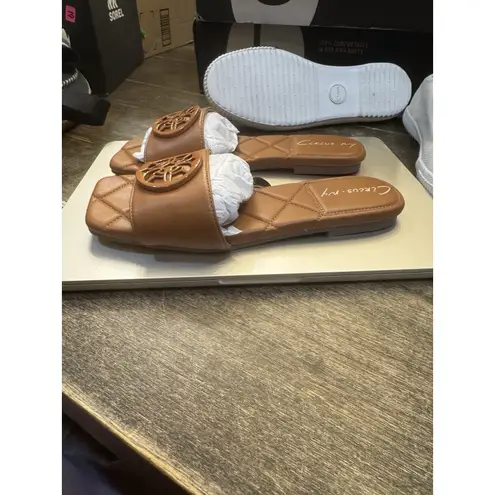 Circus by Sam Edelman Circus NY by Sam Edelman Women's Arissa Slide Sandal Brown Size 6