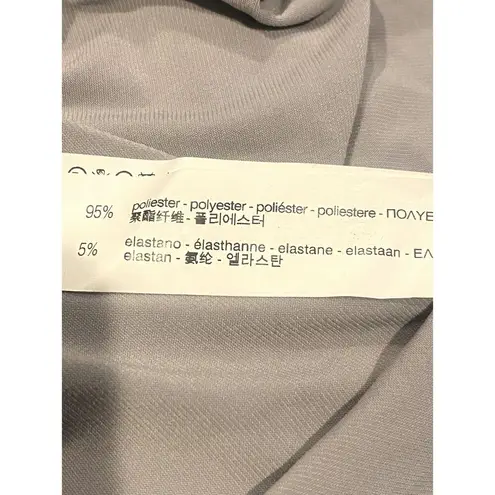 ZARA  Long Sleeve Cropped Rash Guard Style Side Ruched Lacing Stretch Top M Grey - Image 11