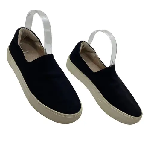 JSlides J/SLIDES Black Slip On Platform Sneakers Fabric Sneaker Slip Ons, 7.5 (7 1/2)