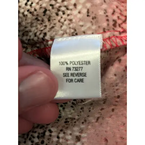 Dana Buchman Women's Size Large Ombre Snakeskin Lightweight Sleeveless Blouse