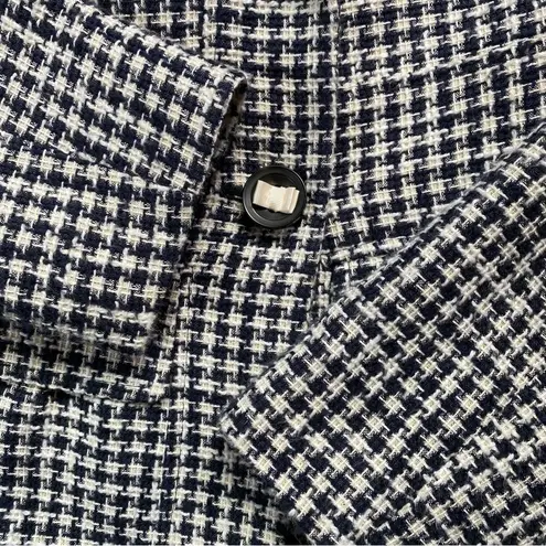 Red Valentino Navy Houndstooth Blazer Blue