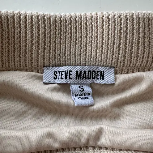 Steve Madden  Ivory Beige Crochet Top and Skirt Resortwear Set Size Small NWT