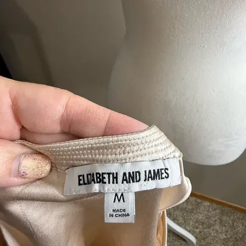 Elizabeth and James silk cold shoulder top medium