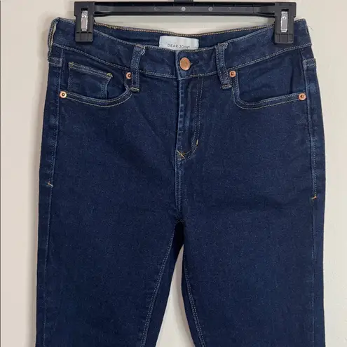 Dear John Gisele Skinny Dark Blue Jeans Breakwater Wash size 27