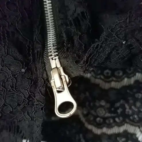 Bongo  High Waisted Lace Front Zip Pencil Skirt