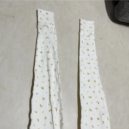 SKIMS Women’s Cotton Rib Cropped Tank Tops XXS & Legging XS Marigold Rosebud