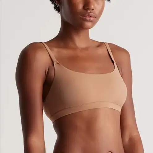 Quince NIB Second Skin Scoop Neck Nude Bralette 2pack Sz L