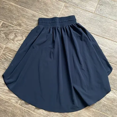 Lululemon  everyday skirt size 2 Navy Drawstring athleisure Lightweight Flowy