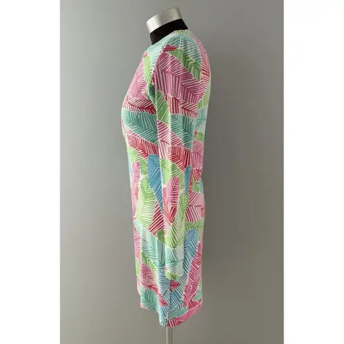 IBKUL 1/4 Zip Dress Womens XS Pink Blue Red Green White Tropical Beach Athletic