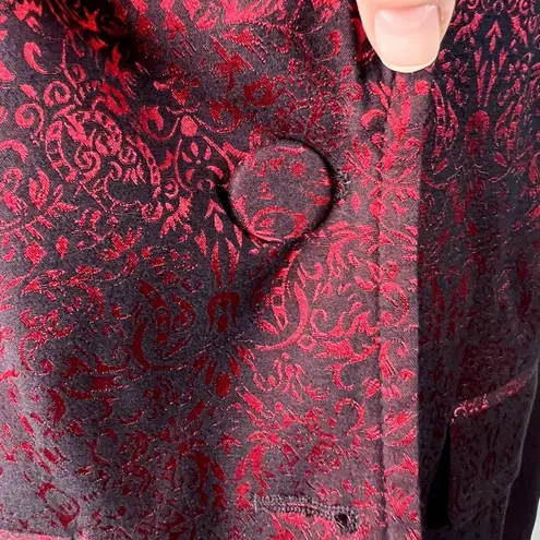 Apt. 9  Fancy Red Damask Dress Blazer Womens Size 12