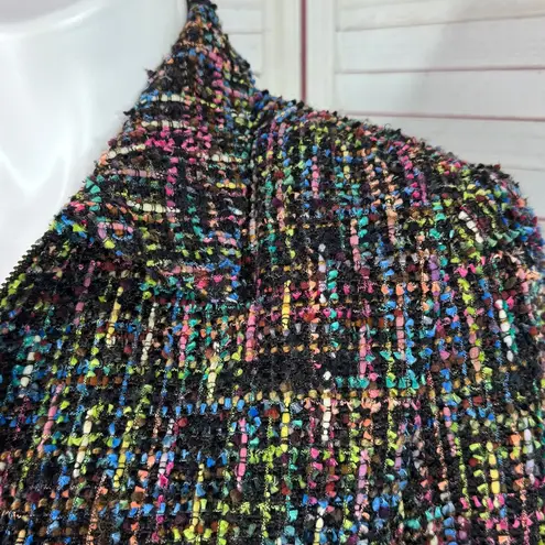 Coldwater Creek Vintage Boucle Tweed Wool Blend Blazer Jacket Multicolor 14