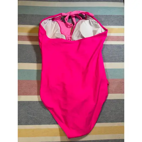 NWOT Hot Pink Ruffle One