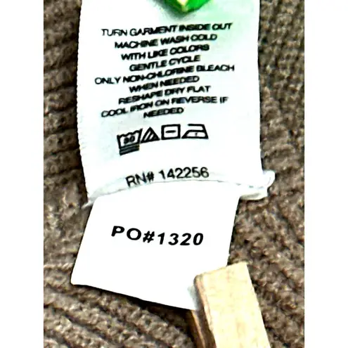 FIGS  Size Medium Tan Brown Ribbed Pocket Sweater Minimalist City Casual Style