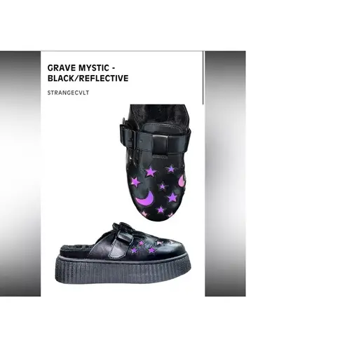 STRANGECVLT Goth Celestial Mules Size 8