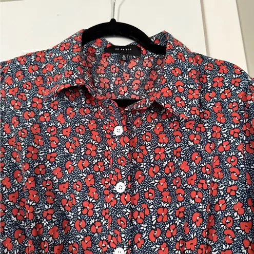 En Saison Enchanting Floral Cottagecore Summer Dress Maxi Modest Red Size M