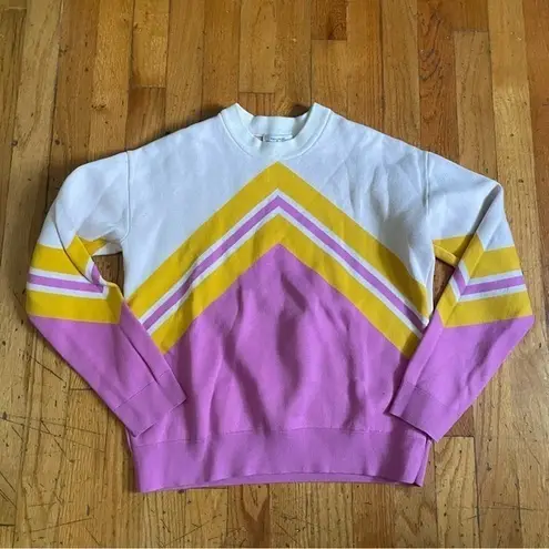 & Other Stories & Other Stories Multicolor Chevron Pullover Sweatshirt Size XS thumbnail 1
