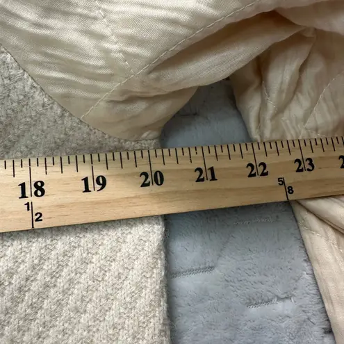 Current Air Anthropologie Quilted Sleeve Sweater Ribbed Knit Crew Neck Top M - Image 6