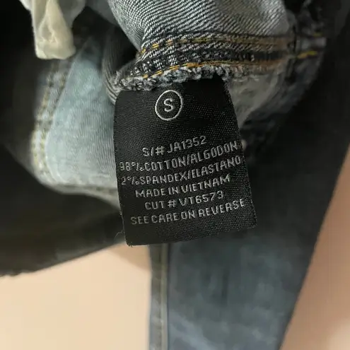 Just USA Cropped Denim Jacket Size S GUC