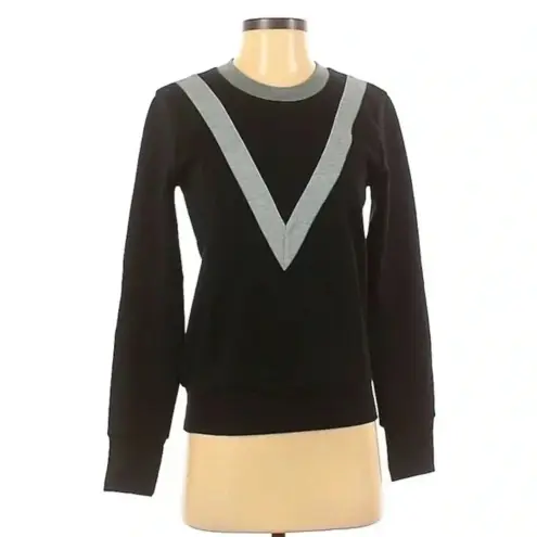 J.Crew  | Varsity Colorblock Faux V-Neck Long Sleeve Sweatshirt Size S Small