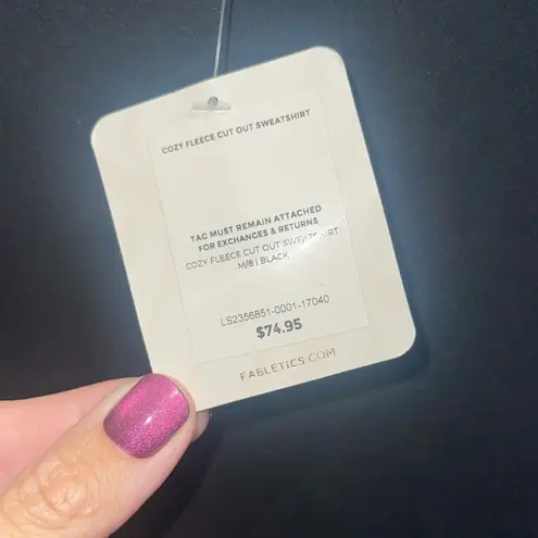 Fabletics  Black Off-the-Shoulder Sweater