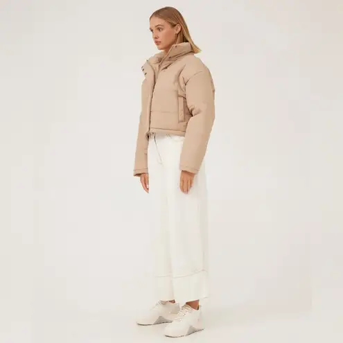 The Fifth Label Remake Puffer Tan Cropped Jacket Boxy XS