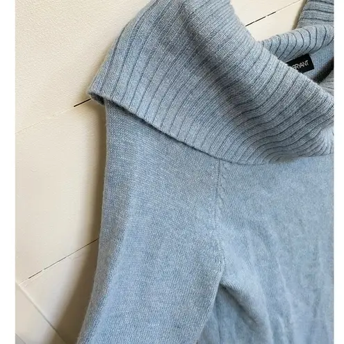 Lane Bryant  Rabbit Hair Cowl Neck Sweater - Light Blue Plus Size 14/16