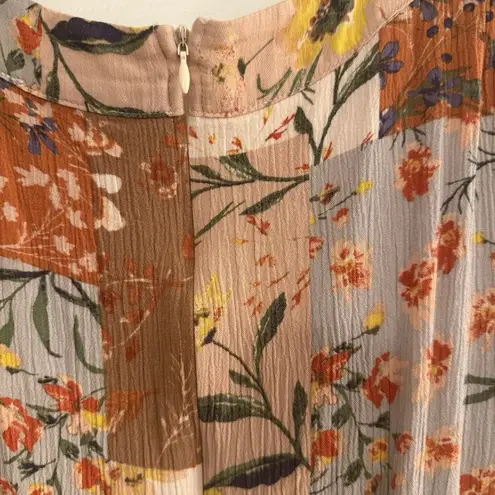 Fate Midi Dress Sz Small Patchwork Boho Peasant Western Romantic Feminine Flowy