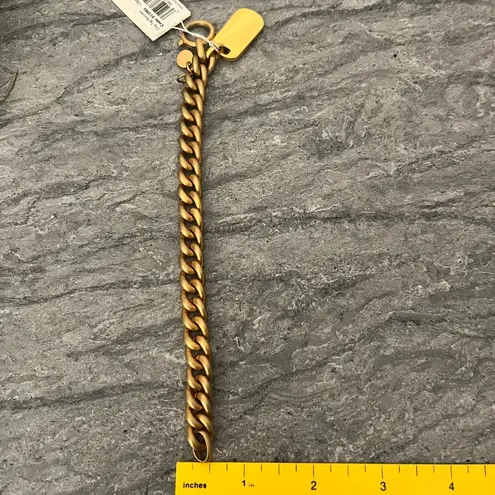 Spartina 449 NWT Dog Tag Gold Plated Link Bracelet