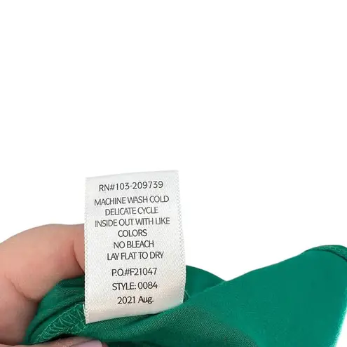 11 Honoré 11 Honore Luna Dress Long Sleeve Jersey Wrap Green Size 1 Plus Size 14 16