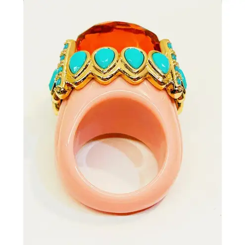 NWT Parker Kennedy “Candi” Statement Cocktail Ring Size 7/8 MSRP $90 Blue