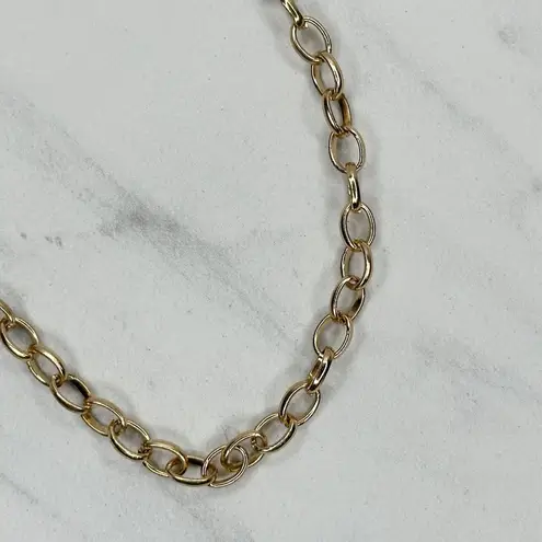 Adrienne Vittadini Gold Rhinestone Chain Link Belt One Size (OS) ✨