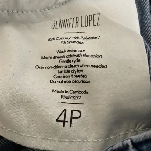 Jennifer Lopez Women's  Denim Blue Skinny Jeans Size 4P EUC #4169