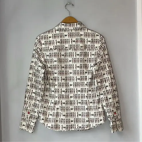 BODEN 100% Cotton Shirt Royal Guard Beefeater Button Up White Size 6