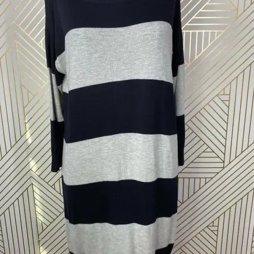 ATM Anthony Thomas Melillo Rugby Stripe Sweater Dress in Black & Gray Size US S