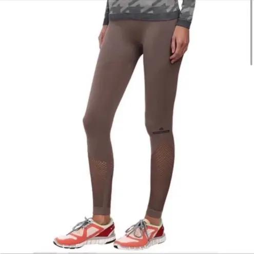 Stella McCartney adidas SET cement mushroom color essential studio tights & tank Gray Size undefined