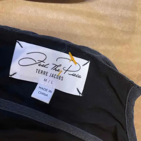 Feel the Piece Terre Jacobs Sleeveless Racerback Elastic Waist Dress Size M/L