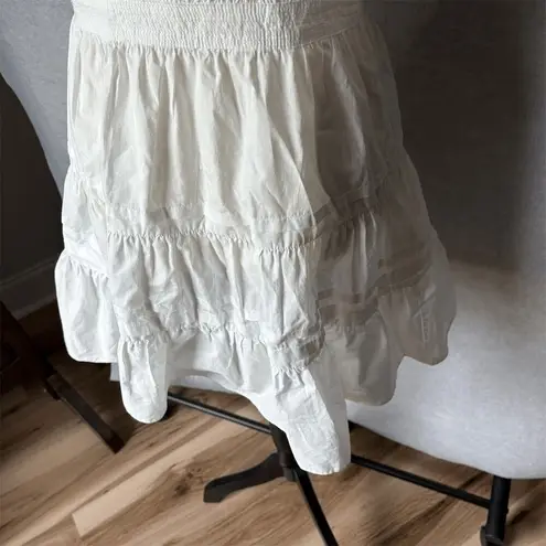 En Saison Loren White Ruffle Wrap Minidress Size L Short Sleeve Summer Sundress Size L