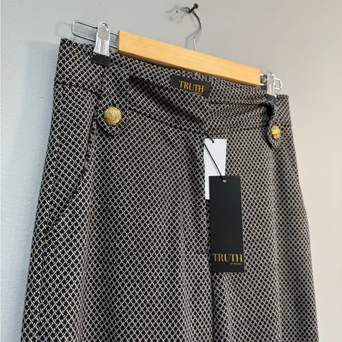 B/W Truth by Republic Patterned Wide Leg Pants Size 6 NWT