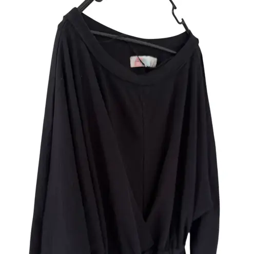 Free People  Beach Santa Maria Black Mini Dress