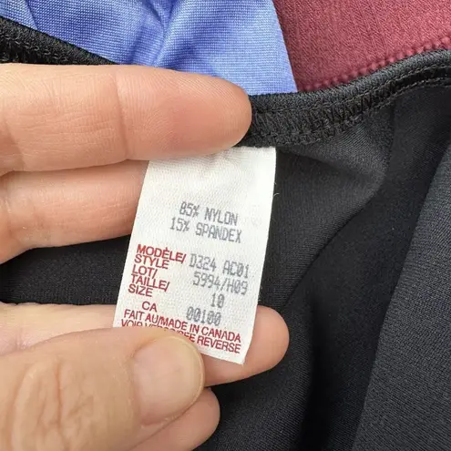 St. Tropez New 2 Pc Swim Suit Bikini Women’s Size 10 Vintage Y2K Black 3d Flowers