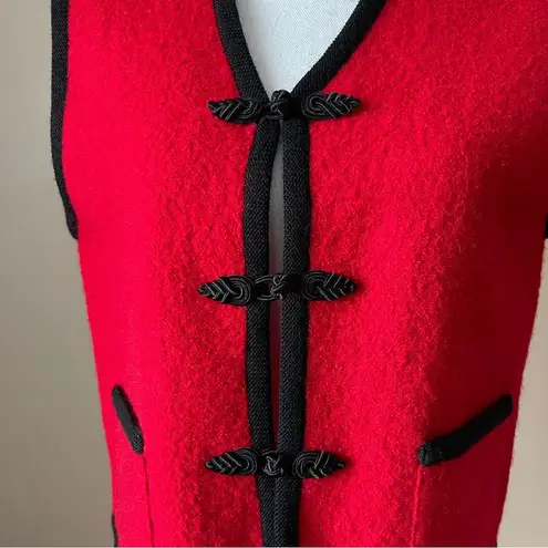 Herman Geist | Red Wool Vest Sz S