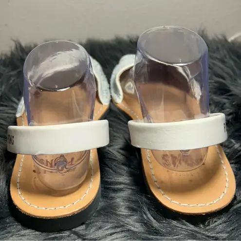 PONS Avarcas CLASSIC STYLE TEXTILE ABSTRACT BLUE Sandals Size 38 EU/US 6 Black