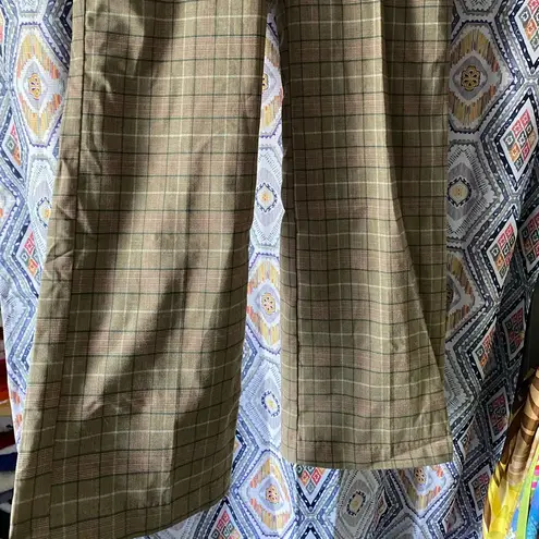 plaid wide leg pants Size 10