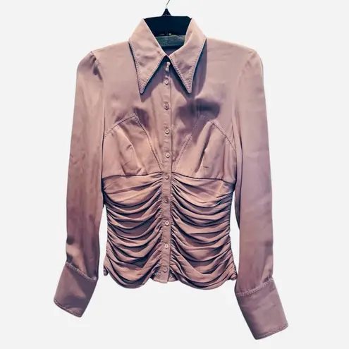 Catherine Malandrino lavender elegant western style top, size S