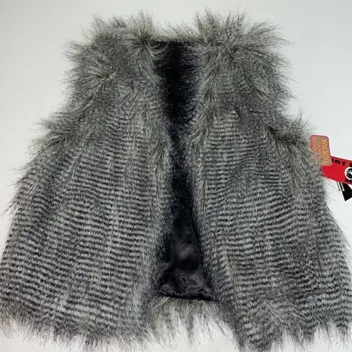 Hot Kiss Faux Fur Reversible Teddy Vest Size Large