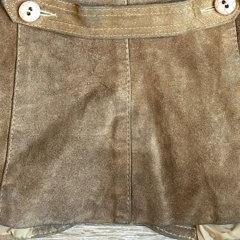 Vintage Split End Ltd. Leather Suede Tan Shearling Collar Jacket Size 9/10 (S) Brown - Image 8