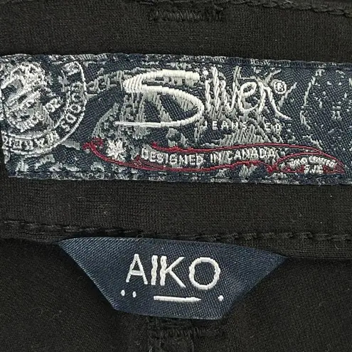 Silver Jeans Aiko Skinny Jeans Womens 25 Black Mid Rise Super Stretch Denim NEW