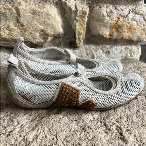 Merrell Relay Tour Gray/Taupe Mesh Mary Jane Velcro Strap Shoes 7.5